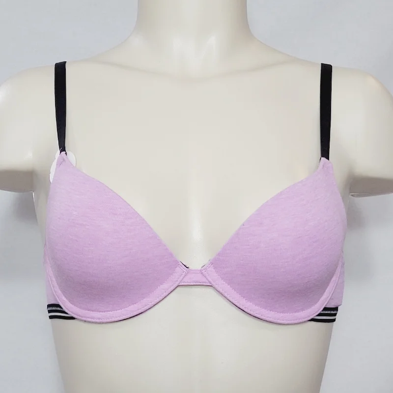 Xhilaration Perfect Cotton T-Shirt Lightly Lined Convertible Underwire Bra 32AA Heather Violet Print Jacquard Patchwork Xhilaration Perfect Cotton T-Shirt Lightly Lined Convertible Underwire Bra 32AA Heather Violet Print Jacquard Patchwork