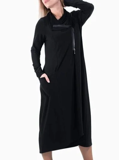 Asymmetrical Zipper Dress