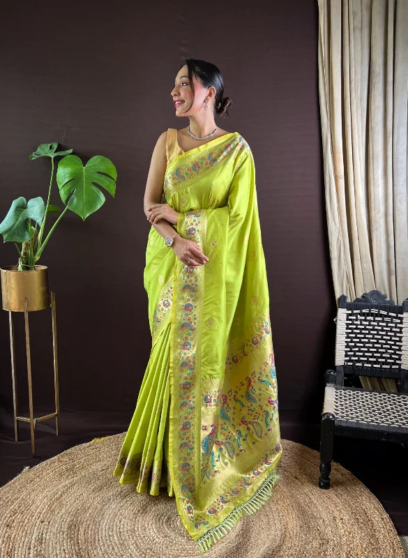 Women Party Wear Jari Weaving Paithani Silk Saree With Un Stitched Blouse Smart Business Blouse Women Party Wear Jari Weaving Paithani Silk Saree With Un Stitched Blouse Smart Business Blouse