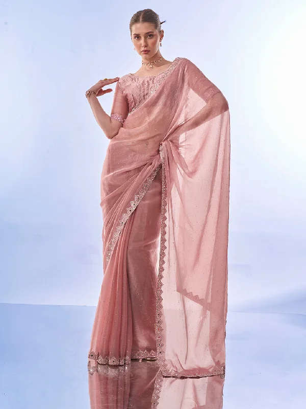 Women Party Wear Printed Premium Organza Saree With Un Stitched Blouse Smart Casual Blouse Women Party Wear Printed Premium Organza Saree With Un Stitched Blouse Smart Casual Blouse