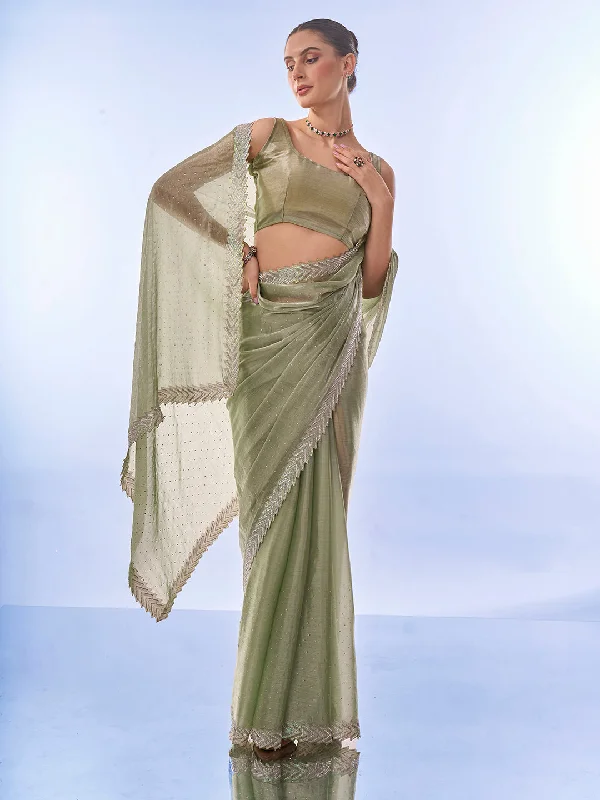 Women Party Wear Printed Premium Organza Saree With Un Stitched Blouse Delicate Pleat Blouse Women Party Wear Printed Premium Organza Saree With Un Stitched Blouse Delicate Pleat Blouse