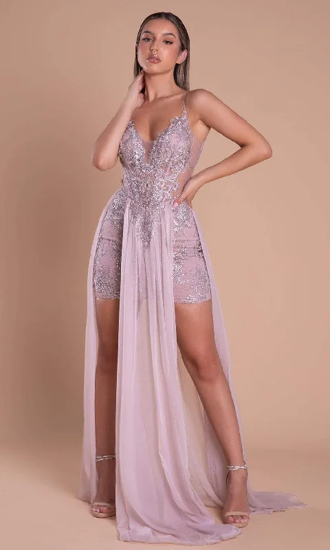 **Portia and Scarlett's Captivating Embroidered AppliquÃ© Dress for Unforgettable Nights**