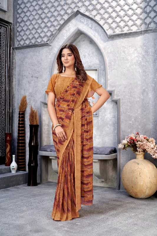 Women Casual Wear Printed Weight Less Saree With Un Stitched Blouse Off-Shoulder Wrap Blouse Women Casual Wear Printed Weight Less Saree With Un Stitched Blouse Off-Shoulder Wrap Blouse