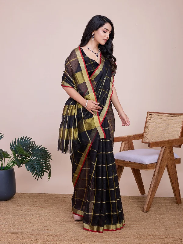 Women Casual Wear Designer Kota Doriya(Semi Cotton) Soft Silk Saree With Un Stitched Blouse Sweetheart Neck Blouse Women Casual Wear Designer Kota Doriya(Semi Cotton) Soft Silk Saree With Un Stitched Blouse Sweetheart Neck Blouse