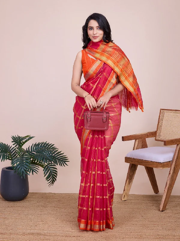 Women Casual Wear Designer Kota Doriya(Semi Cotton) Soft Silk Saree With Un Stitched Blouse Sheer Sleeve Blouse Women Casual Wear Designer Kota Doriya(Semi Cotton) Soft Silk Saree With Un Stitched Blouse Sheer Sleeve Blouse
