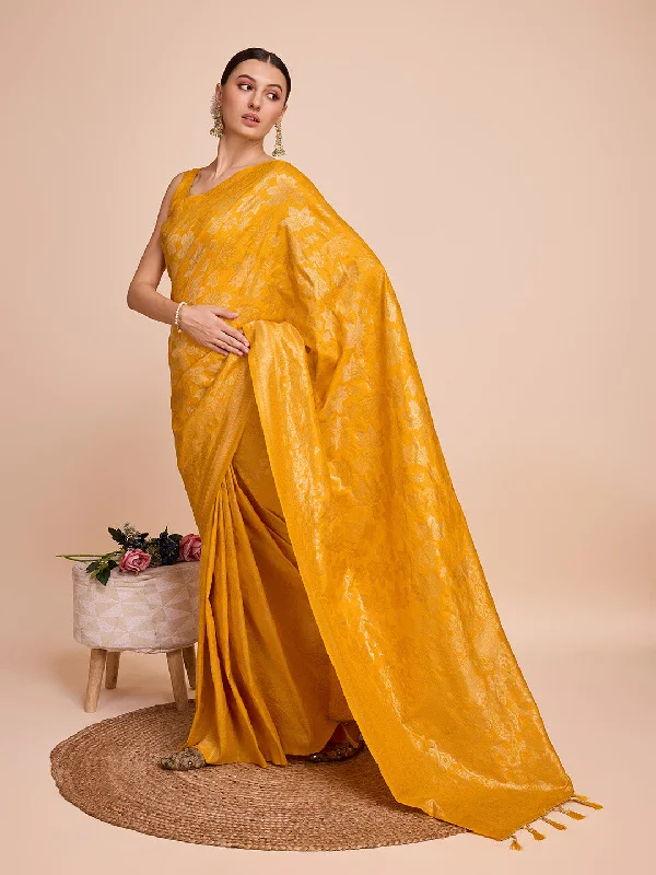 Women Party Wear Double Jari Weaving Pure Silk Saree With Un Stitched Blouse Bell Sleeve Blouse Women Party Wear Double Jari Weaving Pure Silk Saree With Un Stitched Blouse Bell Sleeve Blouse