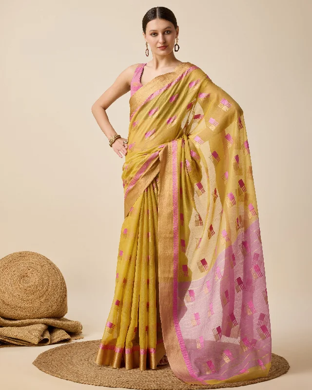 Women Party Wear Designer Semi Cotton Soft Silk Saree With Un Stitched Blouse Puff Sleeve Blouse Women Party Wear Designer Semi Cotton Soft Silk Saree With Un Stitched Blouse Puff Sleeve Blouse