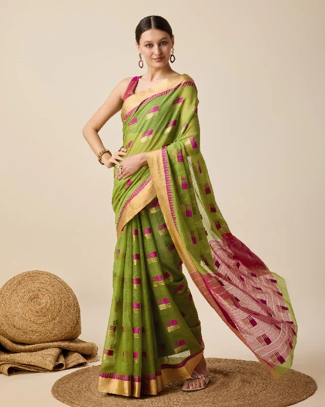 Women Party Wear Designer Semi Cotton Soft Silk Saree With Un Stitched Blouse Lightweight Chiffon Blouse Women Party Wear Designer Semi Cotton Soft Silk Saree With Un Stitched Blouse Lightweight Chiffon Blouse