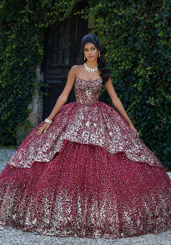 Vizcaya by Morilee Glitter Quince Dress 89452
