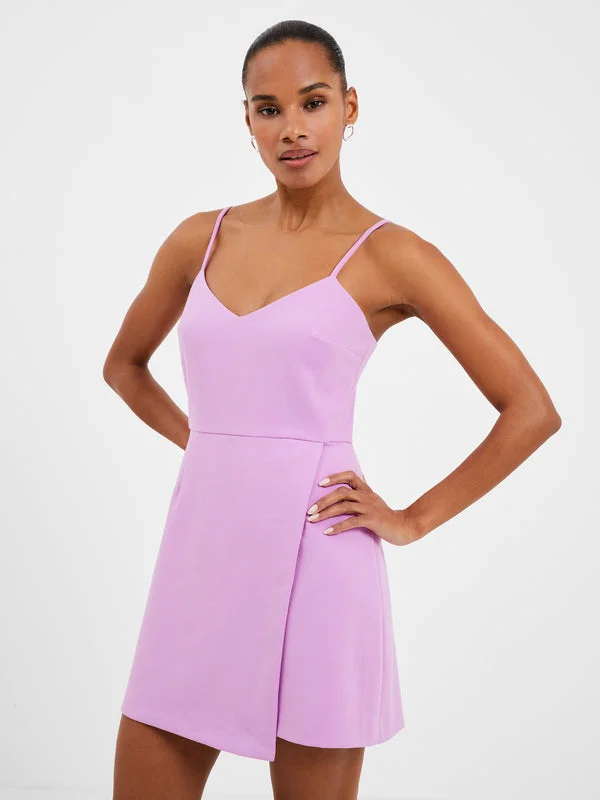 Whisper V Neck Envelope Skirt Dress