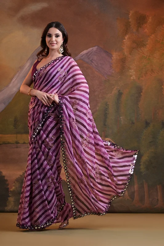Women Party Wear Laheria Print Georgette Saree With Un Stitched Blouse Loose Oversized Blouse Women Party Wear Laheria Print Georgette Saree With Un Stitched Blouse Loose Oversized Blouse
