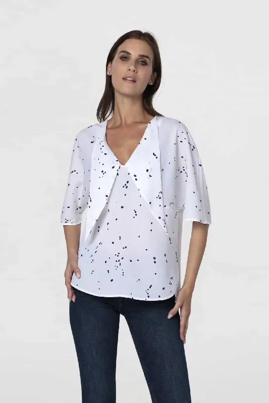Women's Loose Fit Fantasy Blouse Silky Tunic Blouse