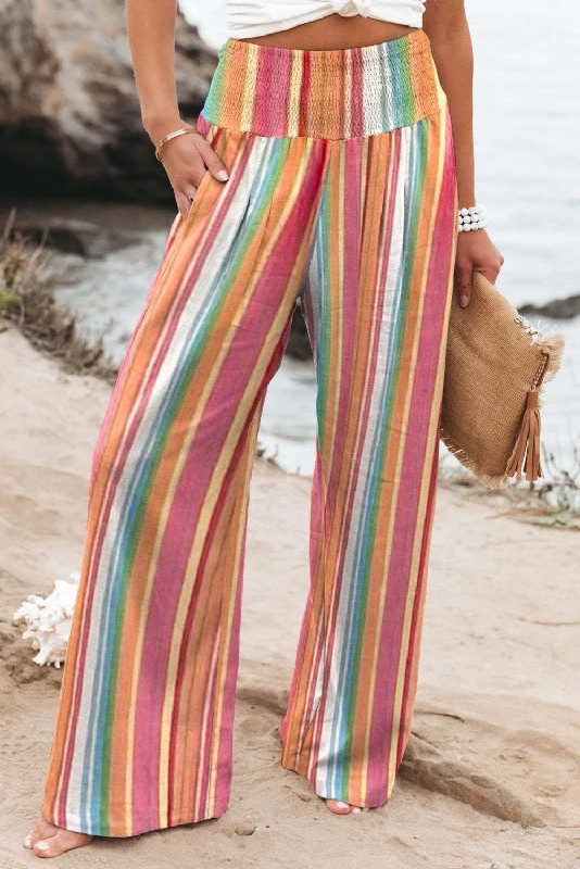 Bohemian Striped Print Sleeveless Holiday Maxi Dress Stylish Boho Chic Maxi Dress
