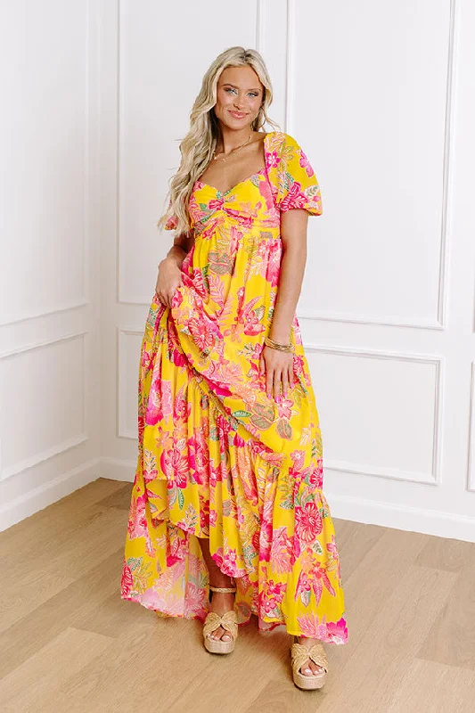 Boho Chic Floral Maxi Dress Cozy Spaghetti Strap Maxi Dress