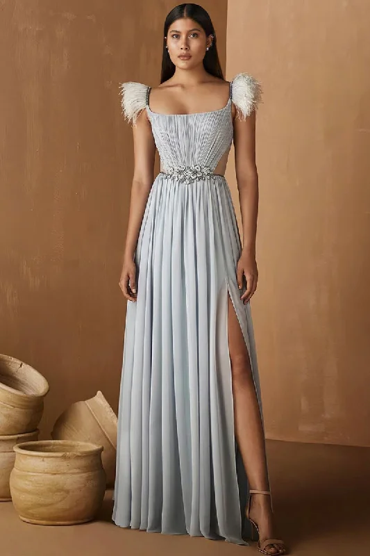 Glamorous Affair Chiffon Maxi Dress Comfortable Ruffle Maxi Dress