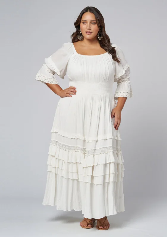 Grecian Goddess Maxi Dress Comfortable Bohemian Maxi Dress