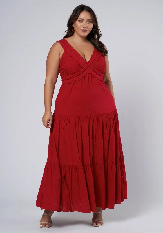 Maia Maxi Dress Stylish Maxi Dress with Frills