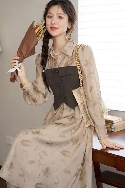 A-line Maxi Dress for Women Fashionable Sleeveless Maxi Dress