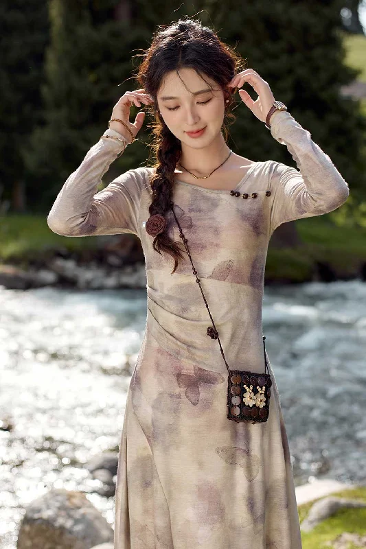 Maxi Dress for Women Elegant Tiered Maxi Dress