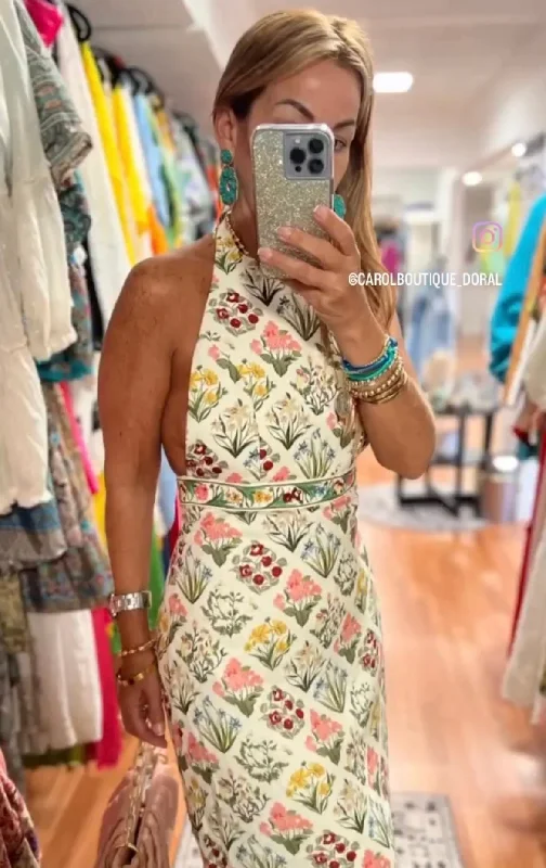 ORAZIA MAXI DRESS Elegant Silk Maxi Dress