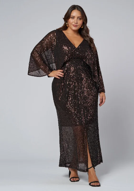 Red Carpet Ready Maxi Dress Stylish Pleated A-Line Maxi Dress