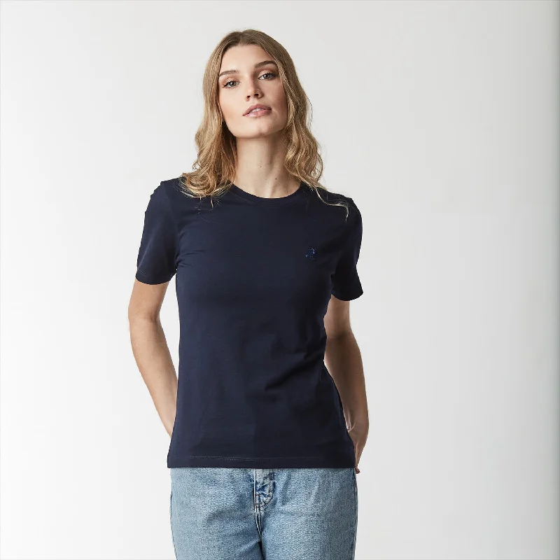 Women's Crew Neck T-Shirt Elegant Classic Vintage