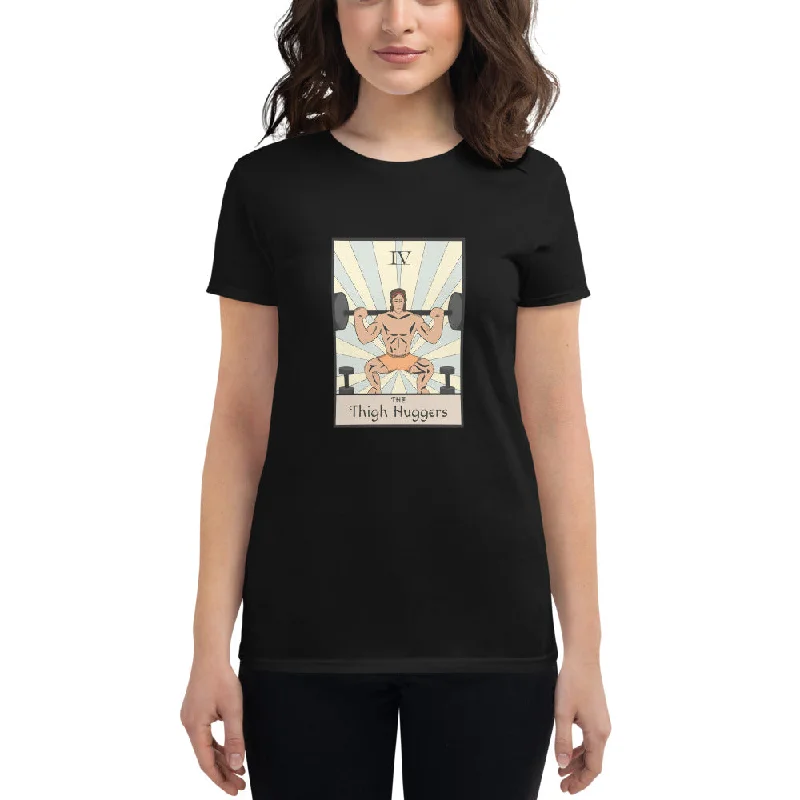 Women's Thigh Hugger Tarot Card T-Shirt Terry Blend Velvet Blend Canvas Blend