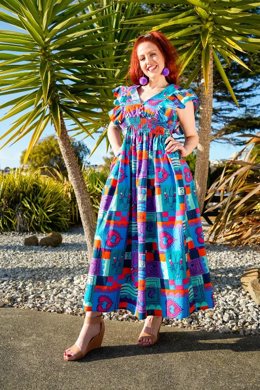 Natalia Maxi Dress Stylish Maxi Dress with Frills