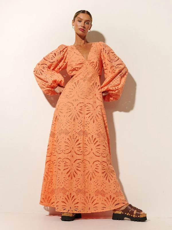 Gaia Maxi Dress Comfortable Maxi Dress with Sleeves