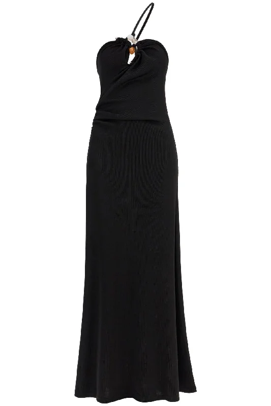 one-shoulder maxi dress with 24043165 BLACK Stylish Off-Shoulder Maxi Dress