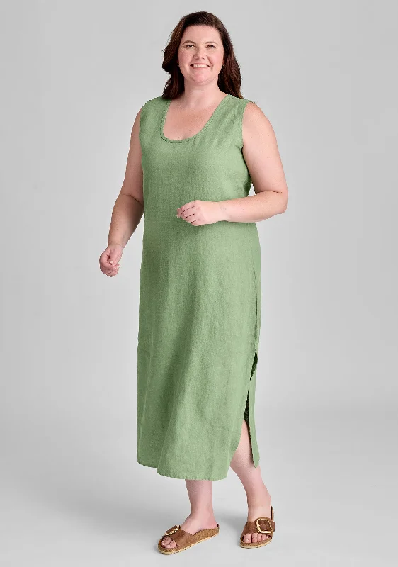 Slipster - Linen Maxi Dress - FINAL SALE Fashionable Layered Maxi Dress