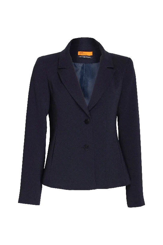 2 Button Seam Pocket Jacket - Dark Navy 4246 Tailored Jacket Straight Jacket A-Line Jacket 2 Button Seam Pocket Jacket - Dark Navy 4246 Tailored Jacket Straight Jacket A-Line Jacket