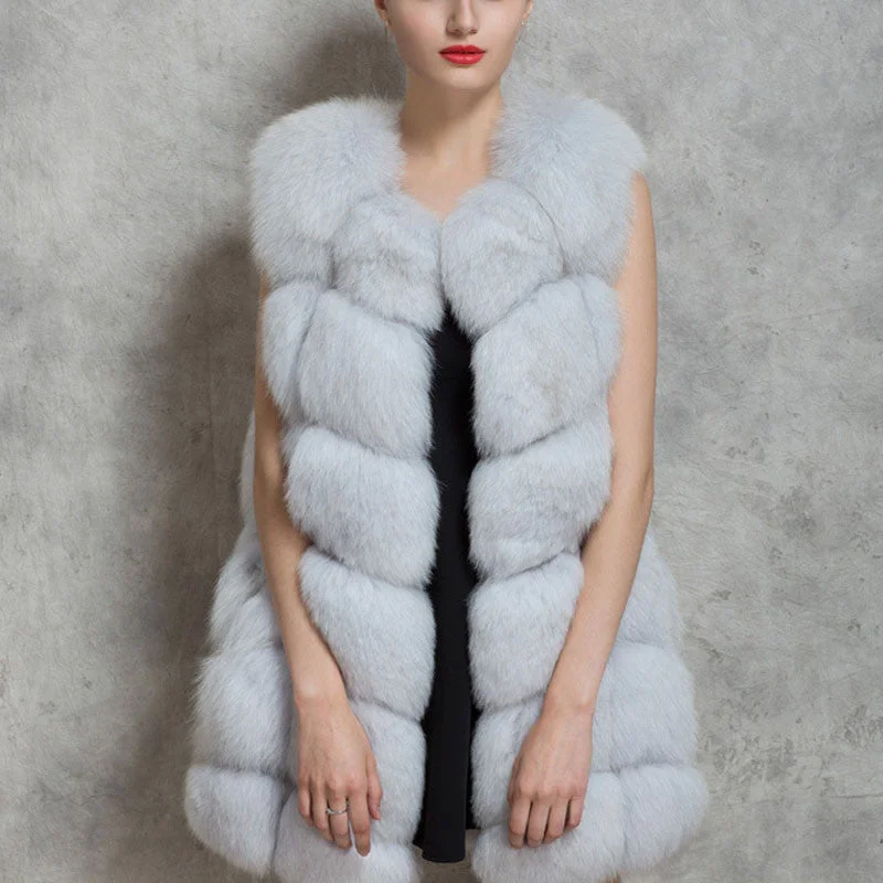 Women Winter Sleeveless Faux Fox Fur Leather Thick Coat Outerwear Vest Plus Size Padded Jacket Overcoat Parka Q1778 Knit Jacket Woven Jacket Fleece Jacket Women Winter Sleeveless Faux Fox Fur Leather Thick Coat Outerwear Vest Plus Size Padded Jacket Overcoat Parka Q1778 Knit Jacket Woven Jacket Fleece Jacket
