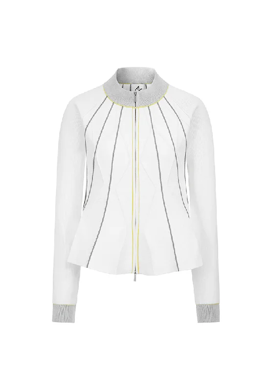 Gia Structured Knit Jacket Denim Jacket Leather Jacket Suede Jacket