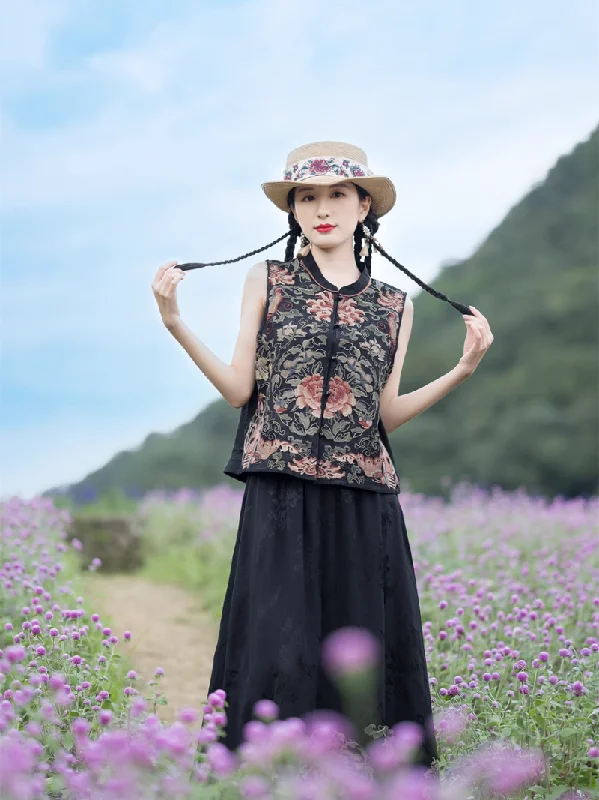 Women's Elegant Plants and Flowers Pattern Jacket Chenille Jacket Brocade Jacket Lace Jacket Women's Elegant Plants and Flowers Pattern Jacket Chenille Jacket Brocade Jacket Lace Jacket