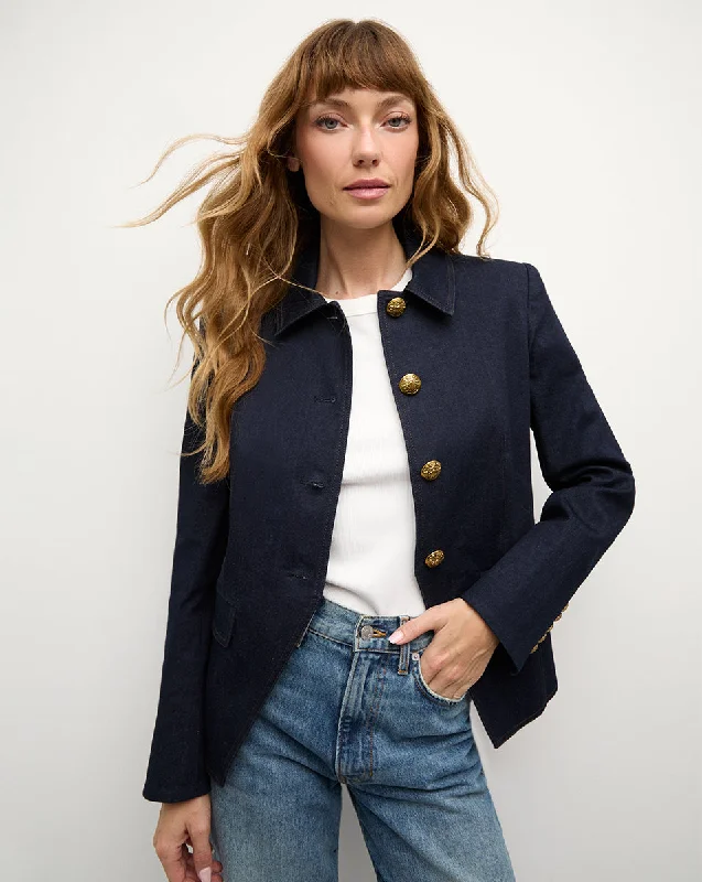 Aire Denim Dickey Jacket Welt Pockets Slit Pockets Flap Pockets