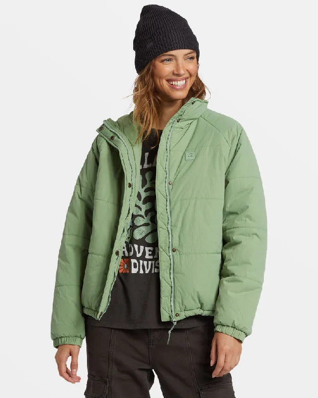 Billabong High Route Puffer Jacket-Salty Sage Appliqued Jacket Beaded Jacket Sequined Jacket Billabong High Route Puffer Jacket-Salty Sage Appliqued Jacket Beaded Jacket Sequined Jacket