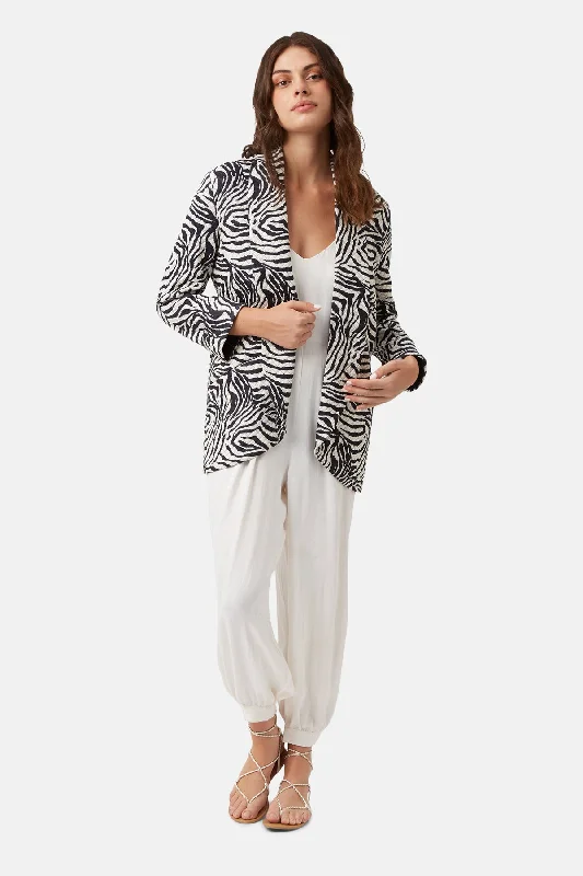 Beyond the Lines Boyfriend Jacket Appliqued Jacket Beaded Jacket Sequined Jacket