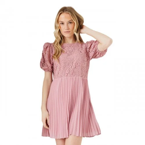 Dorothy Perkins Womens/Ladies Lace Chiffon Pleated Mini Dress Chic Halter Mini Dress Dorothy Perkins Womens/Ladies Lace Chiffon Pleated Mini Dress Chic Halter Mini Dress