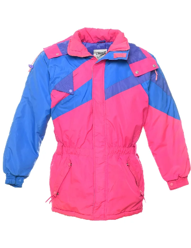Hooded Ski Jacket - S Zippered Jacket Buttoned Jacket Snapped Jacket