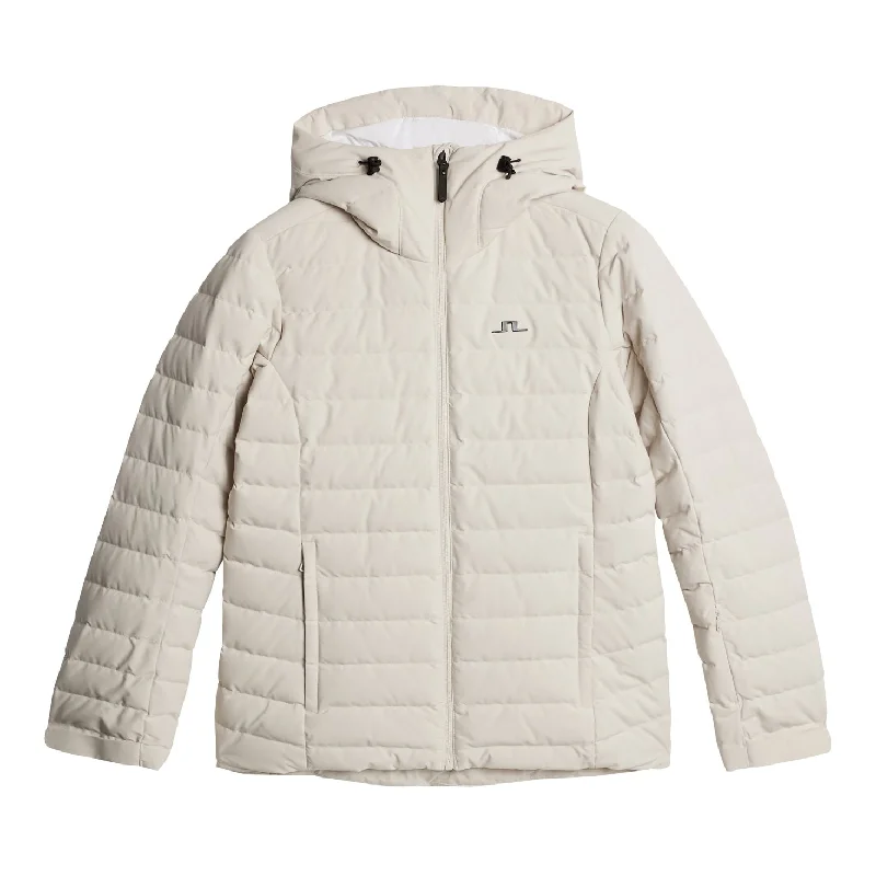 J. Lindeberg Womens Thermic Down Ski Jacket Knit Fabric Woven Fabric Fleece Fabric
