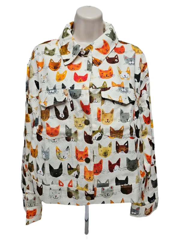 Jacket Button Front 2 Pocket Colorful Cat Women's Aw2450 Lace Jacket Ribbed Jacket Sequined Jacket Jacket Button Front 2 Pocket Colorful Cat Women's Aw2450 Lace Jacket Ribbed Jacket Sequined Jacket
