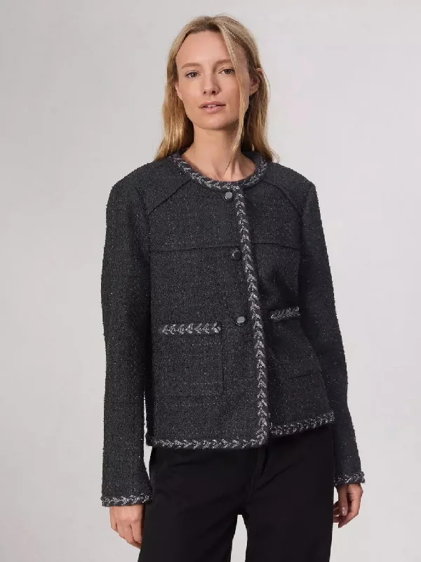 Mirabelle Tweed Jacket Fleece Jacket Down Jacket Feather Jacket