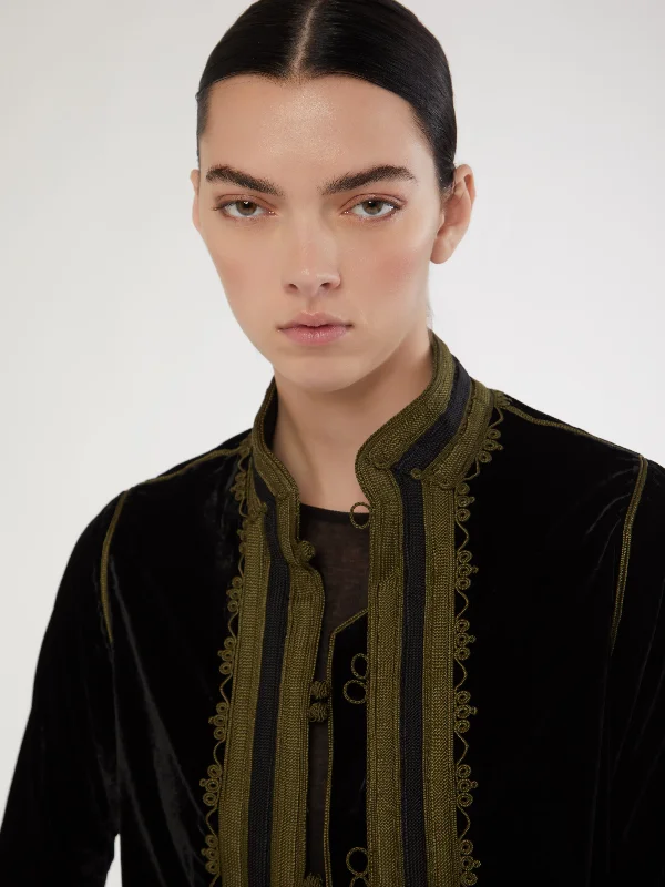 Moroccan velvet jacket Fitted Jacket Loose Jacket Oversized Jacket