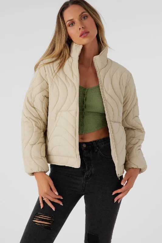 O'Neill Eden Jacket-Black Faux Fur Fabric Real Fur Fabric Shearling Fabric