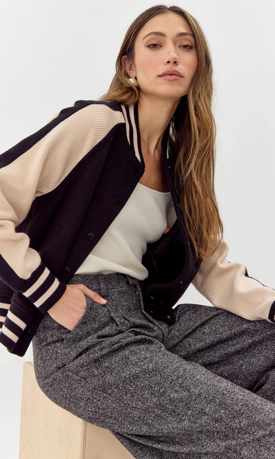 Palmer Bomber Jacket Hooded Jacket Caped Jacket Shawl Collar Jacket