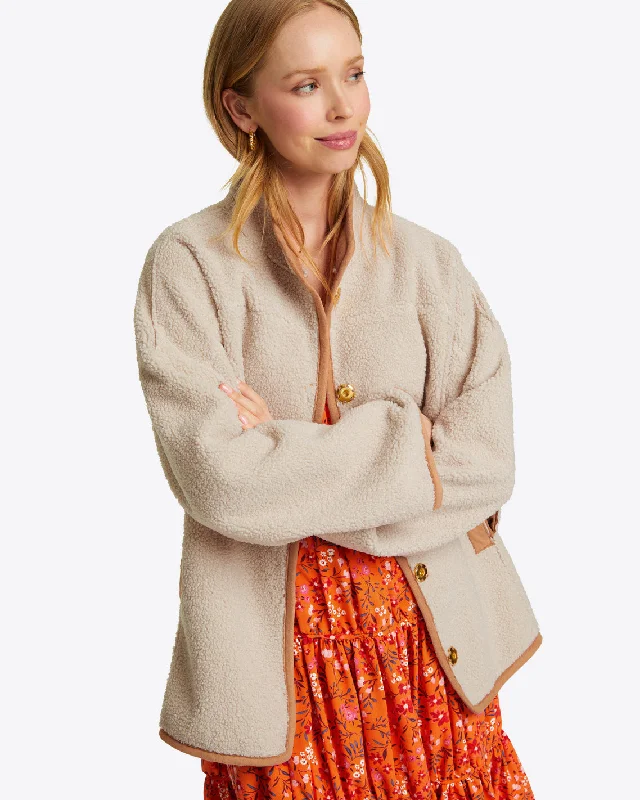 Reversible Sherpa Jacket Cotton Fabric Linen Fabric Terry Fabric