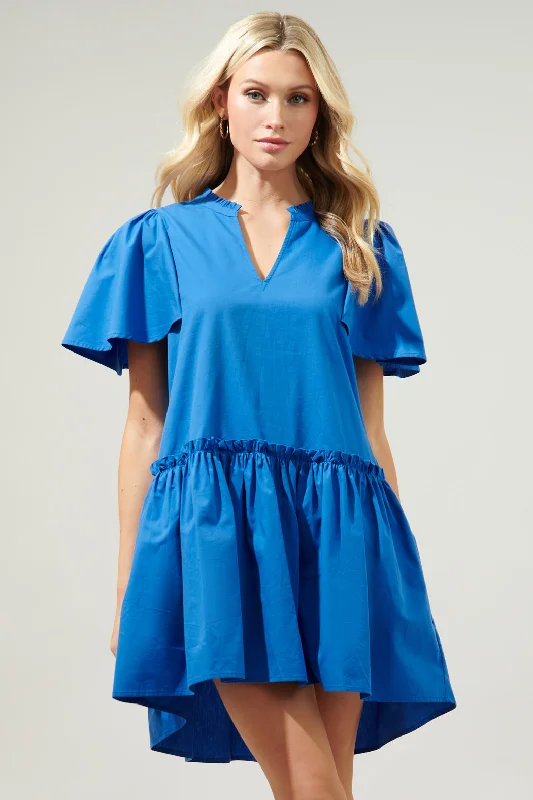 Rock A By Trapeze Mini Dress Trendy Crossover Mini Dress