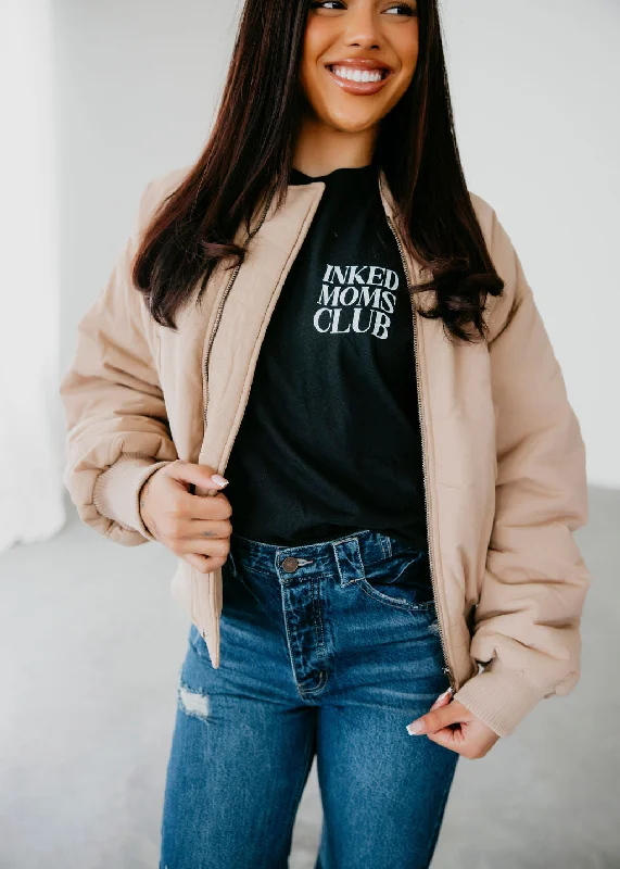 Rosland Bomber Puffer Jacket Fitted Jacket Loose Jacket Oversized Jacket