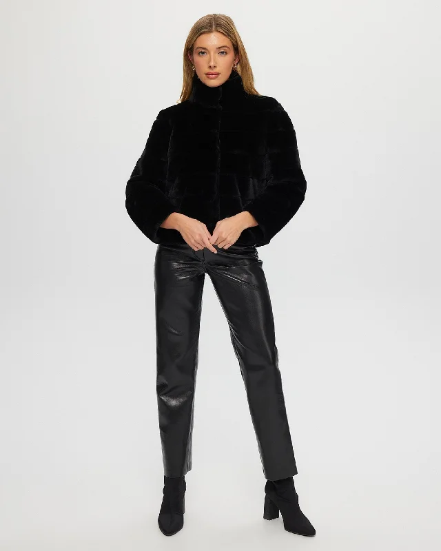 Select Shearling Lamb Horizontal Jacket Fleece Jacket Down Jacket Parka